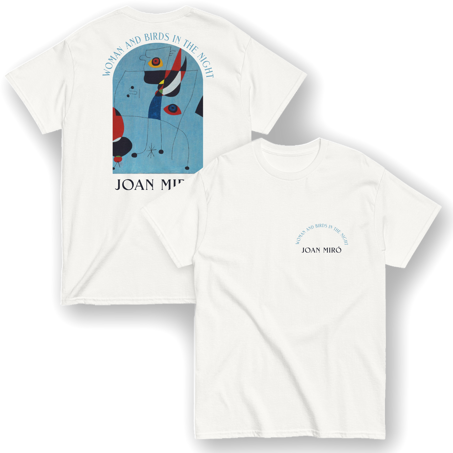 Woman and Birds in the Night – Joan Miró T-Shirt
