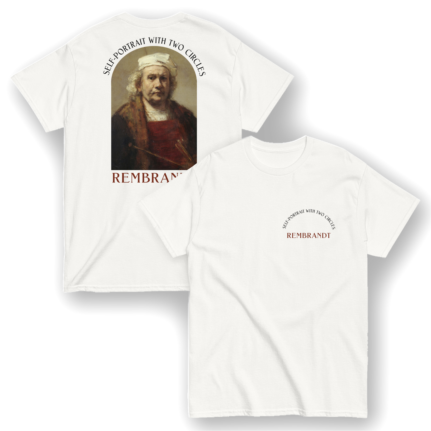 Self-Portrait with Two Circles - Rembrandt T-Shirt