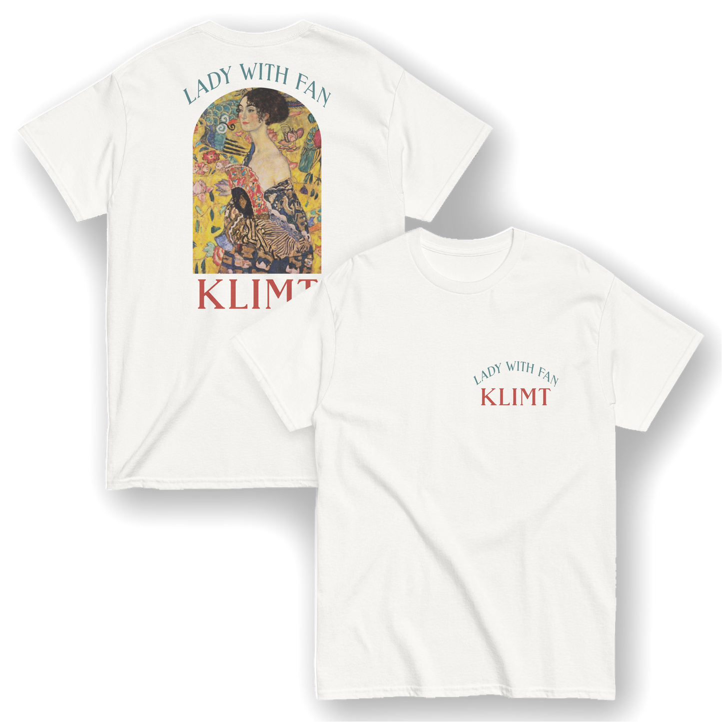 Lady with a Fan - Gustav Klimt T-Shirt