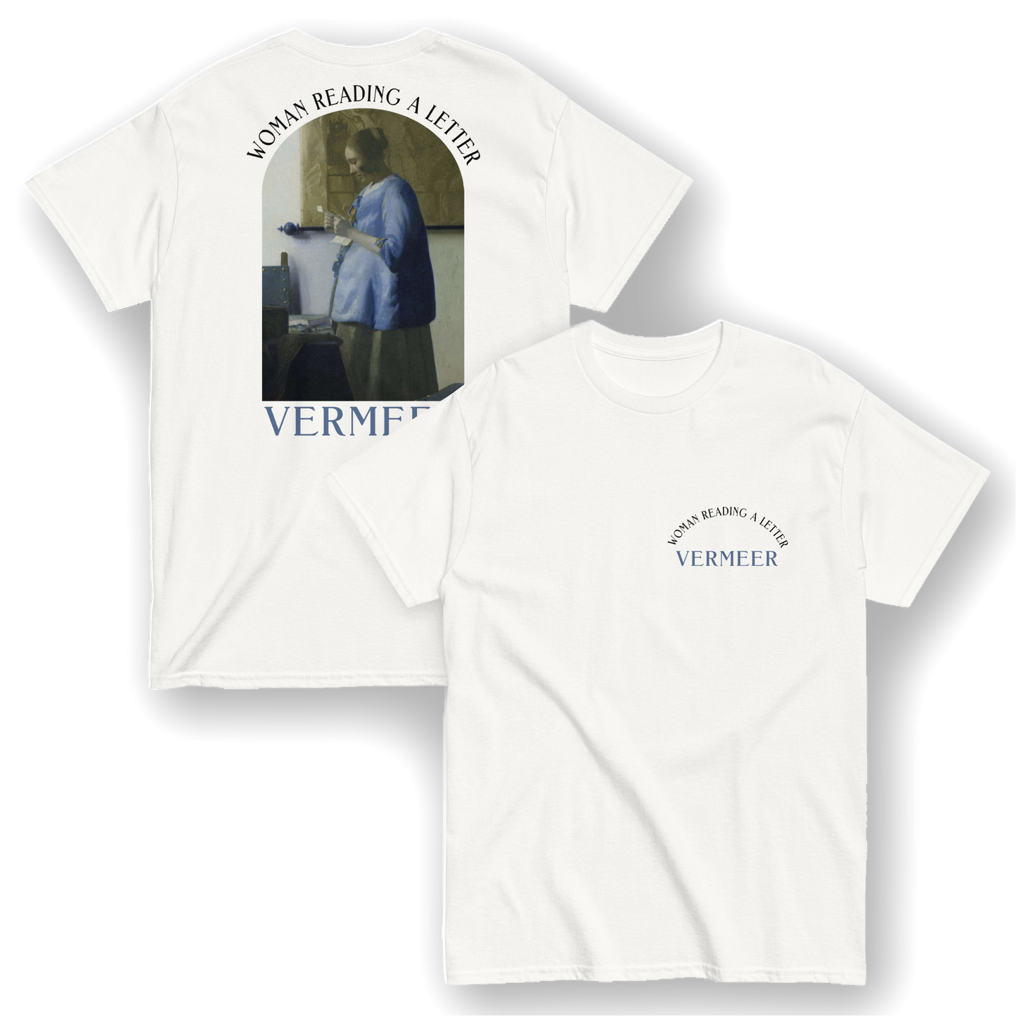 Woman Reading a Letter - Johannes Vermeer T-Shirt