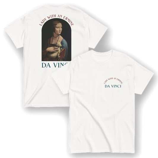 Lady with an Ermine - Leonardo da Vinci T-Shirt