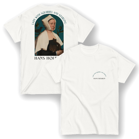 Portrait of a Lady with a Squirrel and a Starling – Hans Holbein the Younger T-Shirt