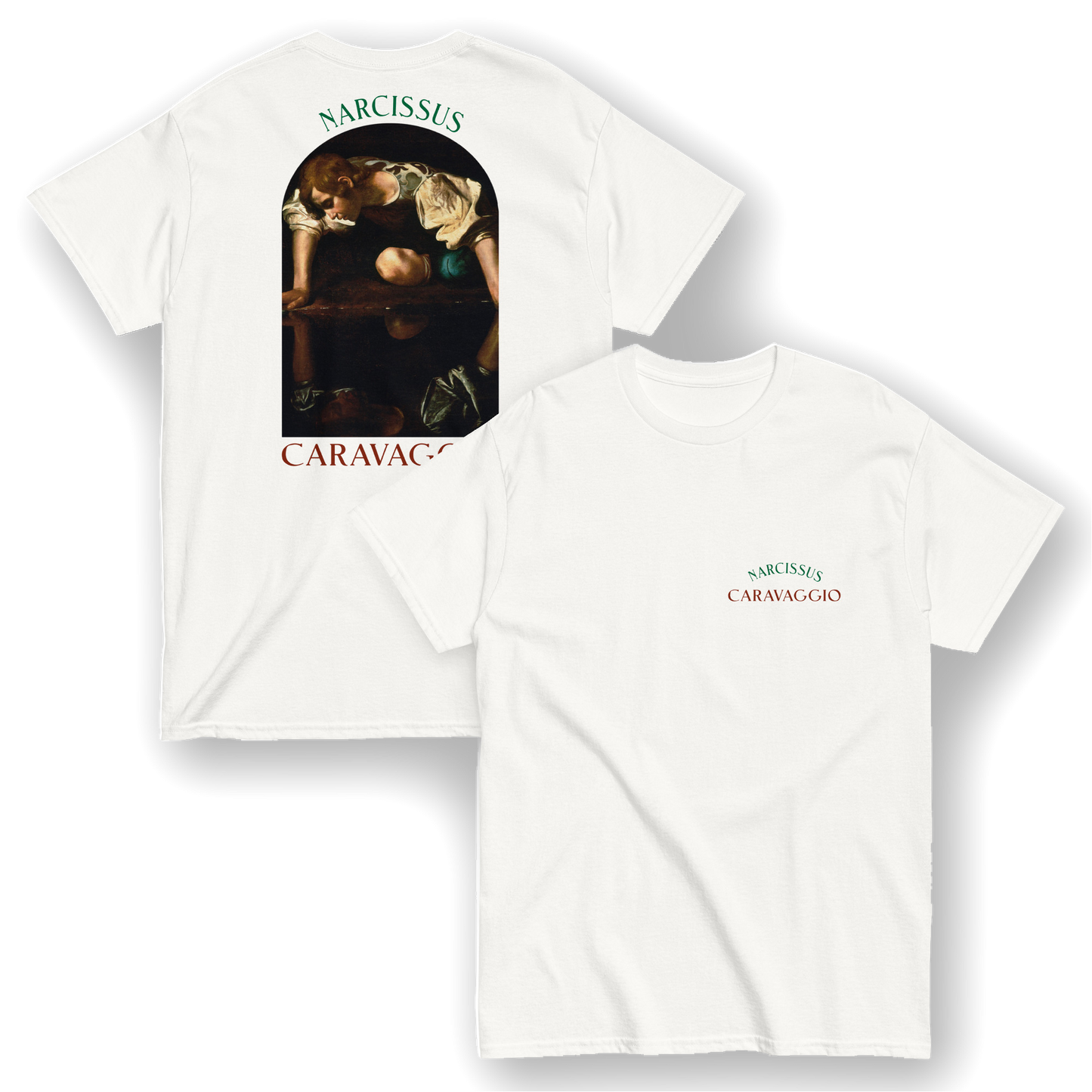 Narcissus - Caravaggio T-Shirt