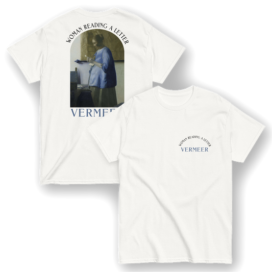 Woman Reading a Letter - Johannes Vermeer T-Shirt